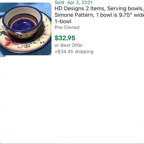 HD Designs floral 2 Custard Dessert Berry bowls Cups - Picture 13 of 13
